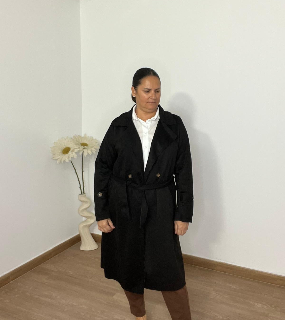 Gabardina Antelina Negro